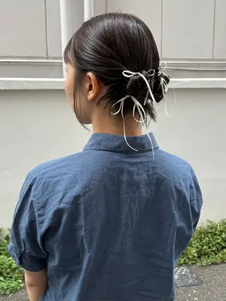 ヘアアレンジ yumemiレイヤー ✴︎ 透明感カラーのヘアスタイル