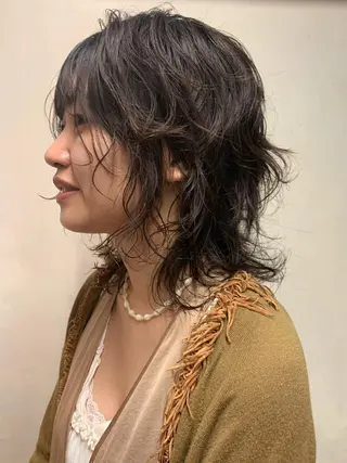 ミディアム パーマ sakoda shunkiのヘアスタイル