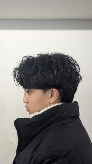 ミディアム メンズ カラー メンズ特化 石田はるむのヘアスタイル