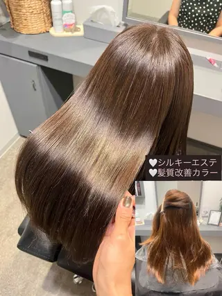 ロング カラー パーマ 堀越 エリのヘアスタイル