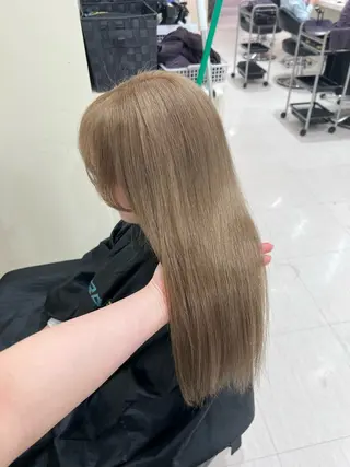 ロング カラー ヘアアレンジ 韓国レイヤー&ピンク 艶髪🩶maikoのヘアスタイル