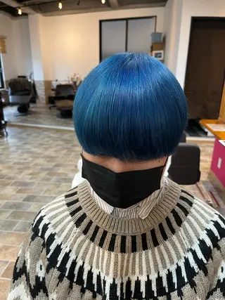 ショート カラー ヘアカラー&縮毛矯正 STAR☆RIVERのヘアスタイル