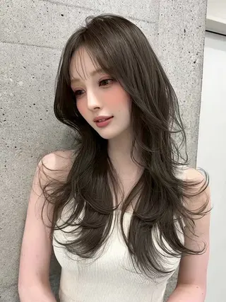 ロング カラー ✂️垢抜け/トレンド レイヤー/韓国/IRのヘアスタイル