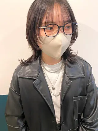ミディアム 武内 凌レイヤーカット🐺のヘアスタイル