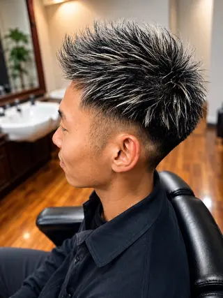 ショート カラー メンズ hair salon kurisuのヘアスタイル