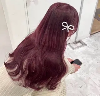 カラー girlな暖色ヘア 🪽🫧ハルナ🎀のヘアスタイル