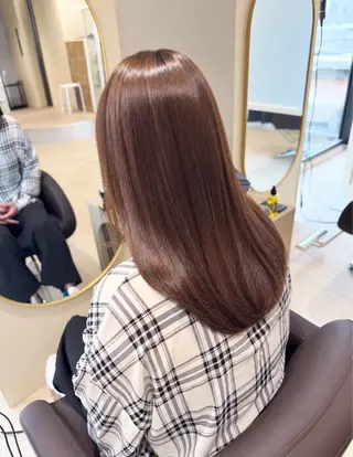 セミロング カラー パーマ ヘアアレンジ マンツーマン美容師/ 艶髪/YUKAのヘアスタイル