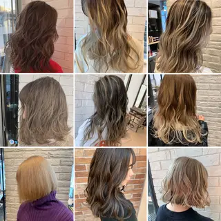カラー 韓国レイヤー×艶髪 ハイトーンRyukiのヘアスタイル