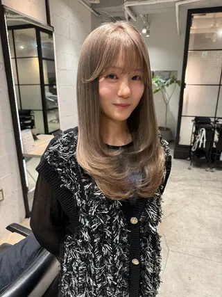ロング カラー 髪質改善/縮毛矯正 レイヤー/松川匠のヘアスタイル
