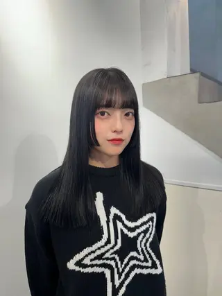 ロング 韓国ヘアメンズ・レデ ィース特化ミクのヘアスタイル