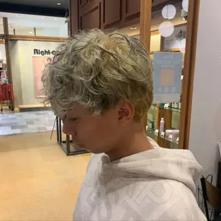 カラー パーマ メンズ 【パリ研修済】貝沼 しおん（矢場町）のヘアスタイル