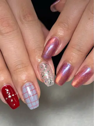 ネイル tsumeya ゆるかわ手描きネイルのネイルデザイン