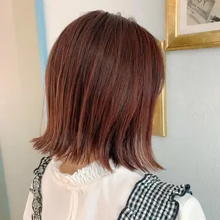 ミディアム カラー パーマ ヘアアレンジ 名古屋で1番ボブが上 手い美容師/杉原碧仁のヘアスタイル