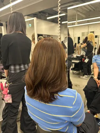 ロング カラー 韓国ヘア赤み消し特化 ー🦋RION🦋のヘアスタイル