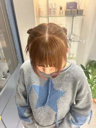 ミディアム カラー Karin／ レイヤーブリーチ🥀のヘアスタイル