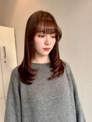 セミロング カラー ✂️似合わせの魔術師 石田一樹✂️のヘアスタイル