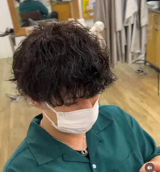ショート パーマ メンズ 髪質改善/美髪矯 正ヤマモトハルキのヘアスタイル