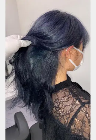 ミディアム カラー ヘアアレンジ メンズ キッズ ネイル マツエク・マツパ 🦋縮毛/韓国レイヤ ー/透明感カラー🦋のヘアスタイル