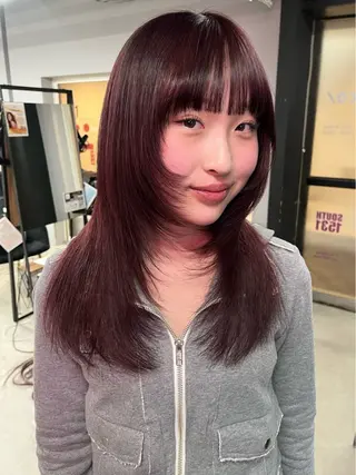 セミロング 盛れる透けカラー🎀 似合わせ/uiのヘアスタイル