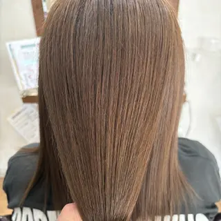 セミロング カラー 縮毛矯正/ワンカラー モデル募集🫧田村のヘアスタイル