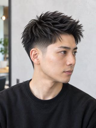 ショート パーマ メンズ TAKE 高崎のヘアスタイル