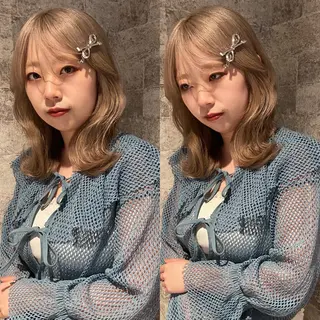 ミディアム カラー mai / linoah˚✧のヘアスタイル