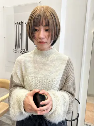 ショート カラー KAZU keshiki大名のヘアスタイル