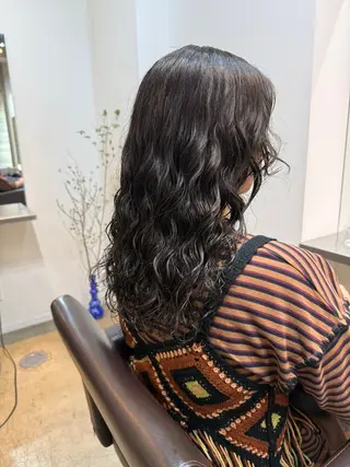 セミロング 🌿朝5分でお洒落 パーマスタイル🌿のヘアスタイル