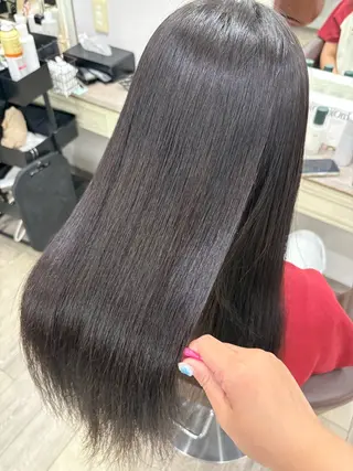 ロング レナ┊︎髪質改善 ┊︎シルクストレートのヘアスタイル