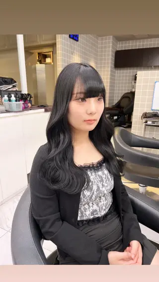 ロング カラー パーマ ヘアアレンジ メンズ 上品＆韓国風 🥀海心🥀のヘアスタイル