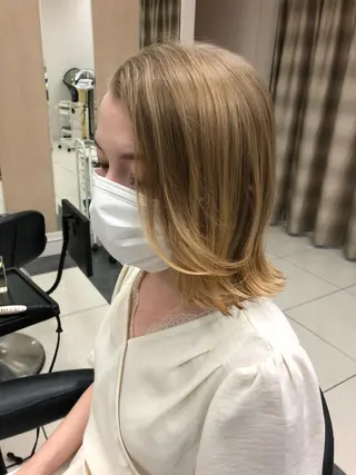ミディアム 渕向 克海のヘアスタイル