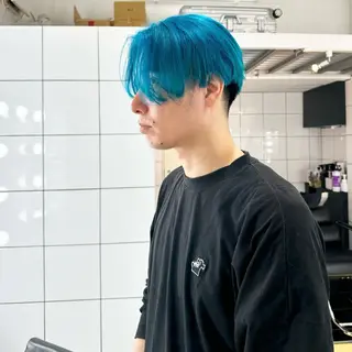 ショート カラー デザイン特化ブリーチ 堀江美容室/ぱぴのヘアスタイル