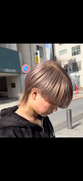 カラー メンズ ⭐️フウタ⭐️/郡山 /透明感カラーのヘアスタイル