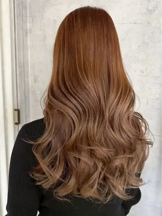 ロング カラー 橋木 凛々のヘアスタイル