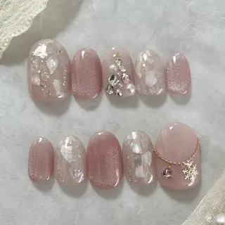 ネイル あや✨🌸長さだし カワイイ系ピンク専門のネイルデザイン