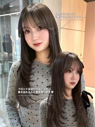 ロング レイヤー/ ダブルカラーセナ🎀のヘアスタイル