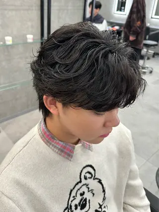カラー パーマ メンズ 札幌メンズ指名 No. 1/光👑のヘアスタイル