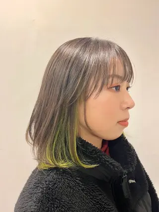 ミディアム コバヤシ リョウタのヘアスタイル