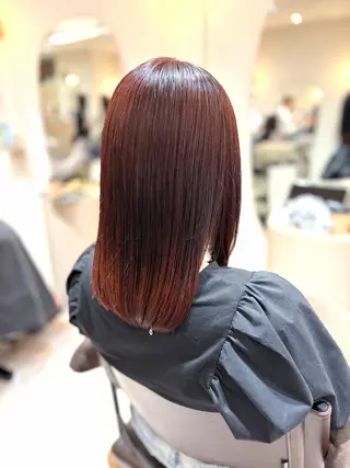 セミロング カラー 菅原 渚のヘアスタイル