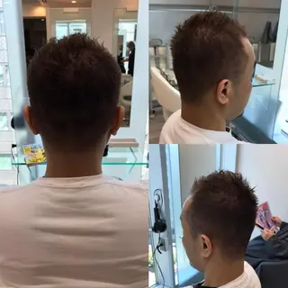 ショート メンズ カラー 全メニュー トステア 使用 高見澤智行のヘアスタイル