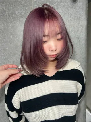 カラー ️💜akari💜 ハイトーン/レイヤーのヘアスタイル