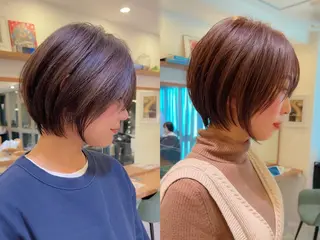 ショート 縮毛矯正/レイヤー taiga🧡のヘアスタイル