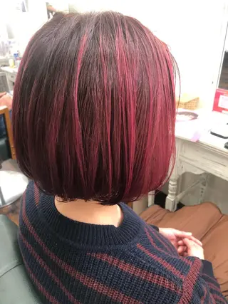 カラー 藤田 悠菜のヘアスタイル