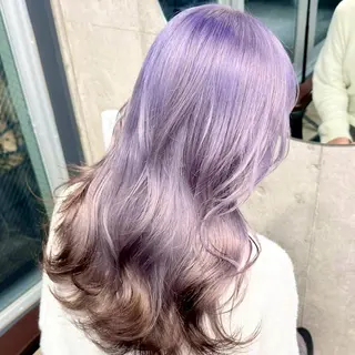 ロング カラー ヘアアレンジ ✨ブリーチカラー× 艶髪SUZU🛼🫧のヘアスタイル