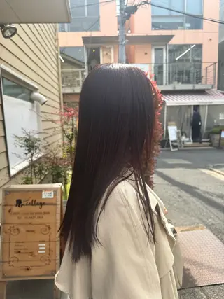 セミロング レナ/原宿/レイヤー ダブルカラーのヘアスタイル