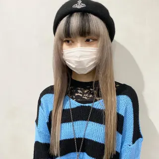 ロング カラー デザインカラー/パー マ🦖外岡咲希🦖のヘアスタイル