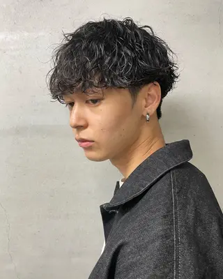 ショート 亀井隆汰/メンズ専門 パーマ/フェード可のヘアスタイル
