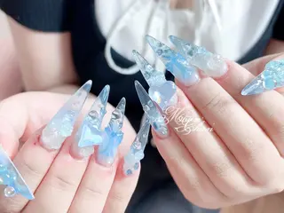 ネイル MoMoA Nail ネイル長さ出し専門店のネイルデザイン