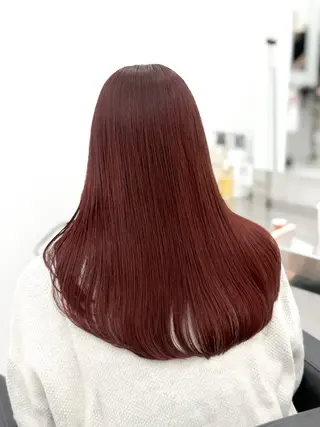 ロング カラー ヘアアレンジ 縮毛矯正🤍 盛れるボブ/ひかりのヘアスタイル