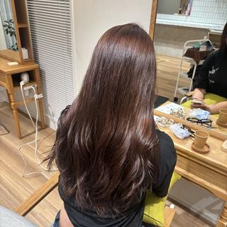 ロング カラー RINNO🌷透明感 カラー/髪質改善のヘアスタイル